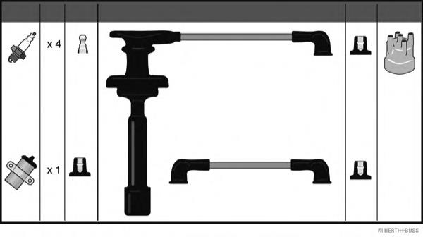 2245089J25 Nissan/Infiniti Fios de alta voltagem, kit