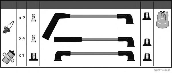 224401S700 Nissan/Infiniti Fios de alta voltagem, kit