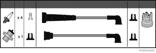Fios de alta voltagem, kit 8517 NGK