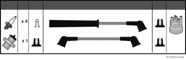 Fios de alta voltagem, kit NGK 5388