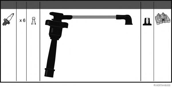 Compre 2557 NGK Fios de alta voltagem, kit