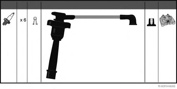 Fios de alta voltagem, kit ZEF1107 Beru