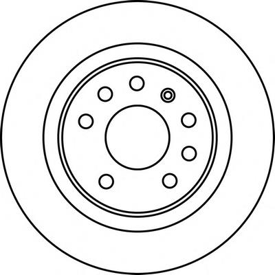 Disco do freio traseiro para Opel Vectra 