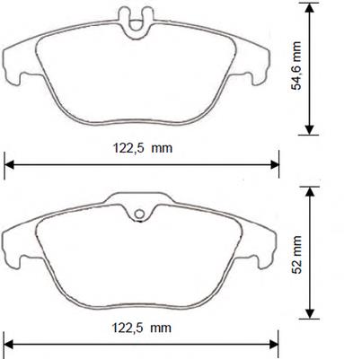 Compre A007420852095 Mercedes Sapatas do freio traseiras de disco