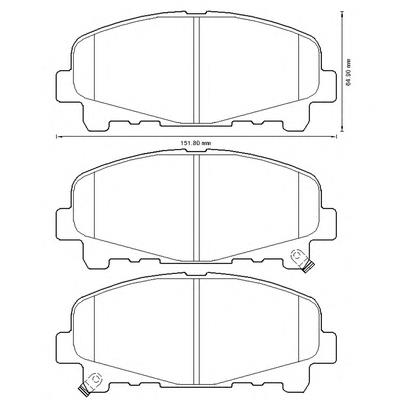 45022TL0G50 Honda Sapatas do freio dianteiras de disco