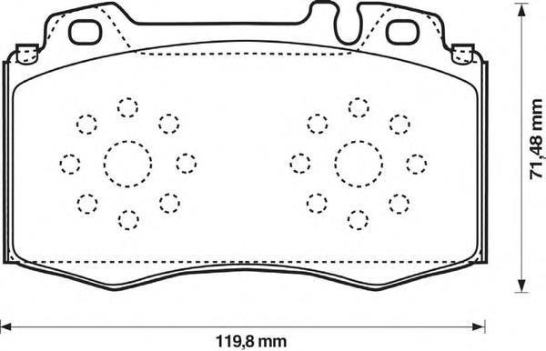 Sapatas do freio dianteiras de disco Mercedes A0004208404 preço, a partir de 39,62 USD