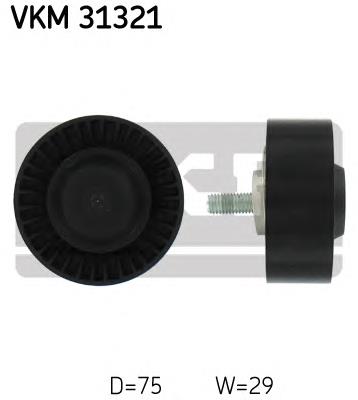 Compre 071145276A VAG Rolo parasita da correia de transmissão