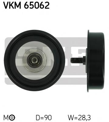 VKM65062 SKF Rolo de reguladora de tensão da correia de transmissão