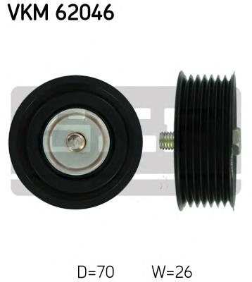 VKM62046 SKF Rolo parasita da correia de transmissão