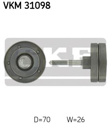 Rolo parasita da correia de transmissão 03C145276B VAG