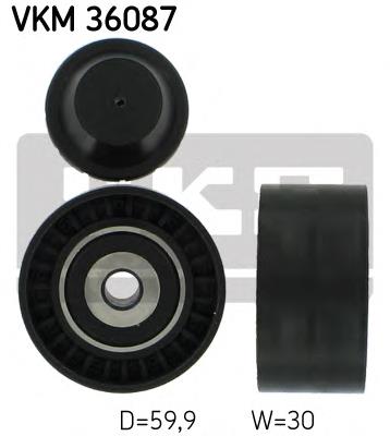 Rolo parasita da correia de transmissão VKM36087 SKF
