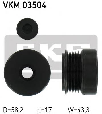 VKM03504 SKF Polia do gerador