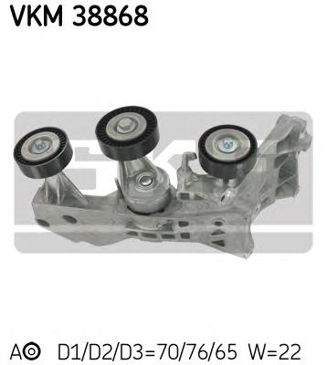 Rolo de reguladora de tensão da correia de transmissão SKF VKM38868 preço, a partir de 16,78 USD