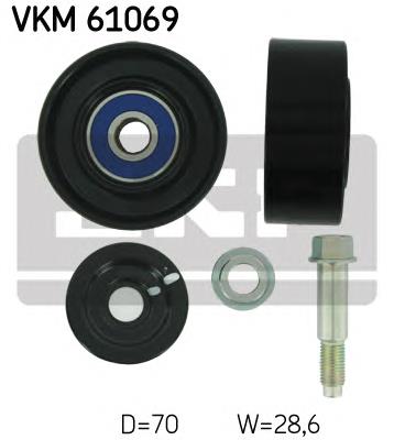 VKM61069 SKF Rolo parasita da correia de transmissão