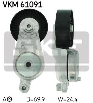 VKM61091 SKF Reguladora de tensão da correia de transmissão