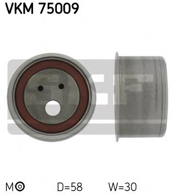VKM75009 SKF Rolo de reguladora de tensão da correia do mecanismo de distribuição de gás