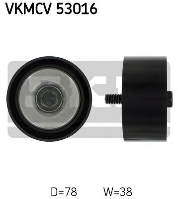 VKMCV53016 SKF Rolo parasita da correia de transmissão
