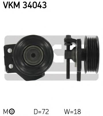 Rolo de reguladora de tensão da correia de transmissão 6935236 Ford