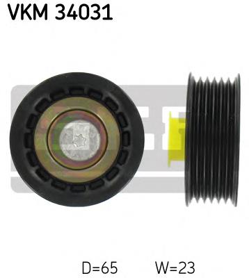 Rolo parasita da correia de transmissão VKM34031 SKF