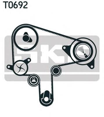 VKMC949201 SKF Correia do mecanismo de distribuição de gás, kit