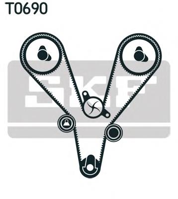 Correia do mecanismo de distribuição de gás, kit SKF VKMA95657 preço, a partir de 101,37 USD