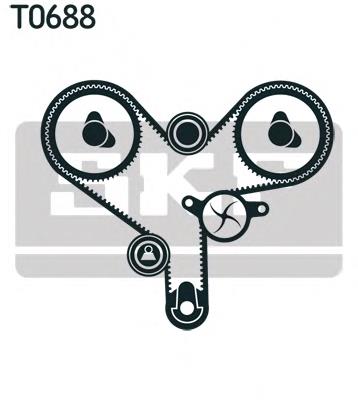 VKMA91304 SKF Correia do mecanismo de distribuição de gás, kit