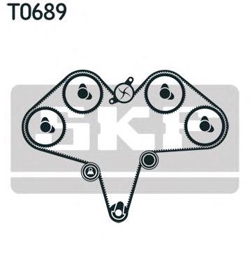 Correia do mecanismo de distribuição de gás, kit KDD528A Japan Parts