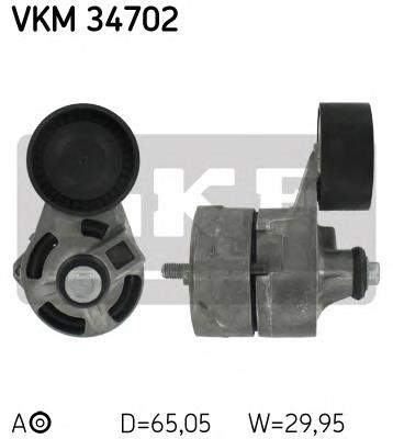 Rolo de reguladora de tensão da correia de transmissão SKF VKM34702 preço, a partir de 18,34 USD