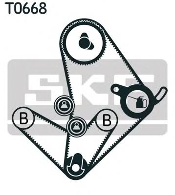 Correia do mecanismo de distribuição de gás, kit SKF VKMA95014 preço, a partir de 100,33 USD