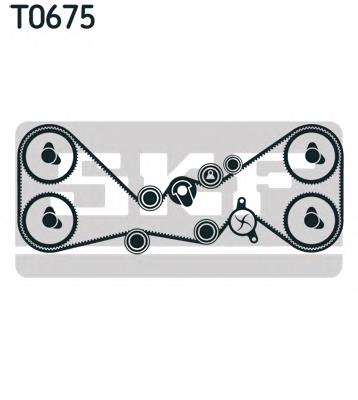 Compre VKMC981154 SKF Correia do mecanismo de distribuição de gás, kit