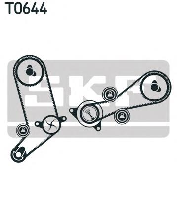 VKMA01270 SKF Correia do mecanismo de distribuição de gás, kit