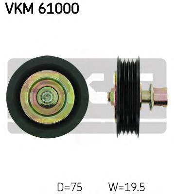 Rolo de reguladora de tensão da correia de transmissão SKF VKM61000 preço, a partir de 39,56 USD