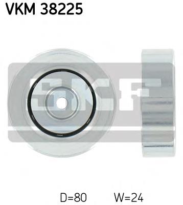 VKM38225 SKF Rolo parasita da correia de transmissão