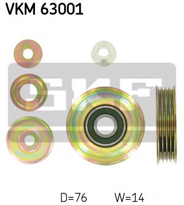 Rolo de reguladora de tensão da correia de transmissão SKF VKM63001 preço, a partir de 33,87 USD