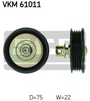 VKM61011 SKF Rolo de reguladora de tensão da correia de transmissão