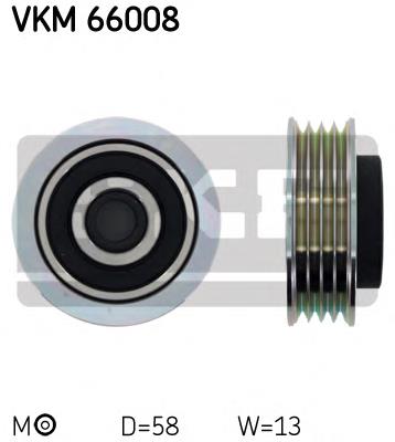Rolo de reguladora de tensão da correia de transmissão VKM66008 SKF