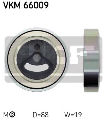 Rolo de reguladora de tensão da correia de transmissão SKF VKM66009