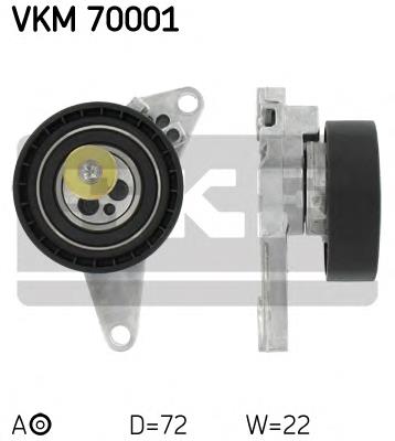 VKM70001 SKF Rolo de reguladora de tensão da correia do mecanismo de distribuição de gás
