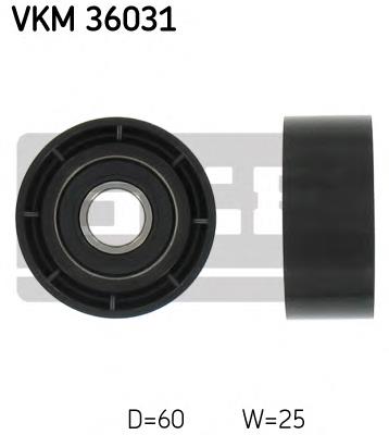 Rolo parasita da correia de transmissão SKF VKM36031