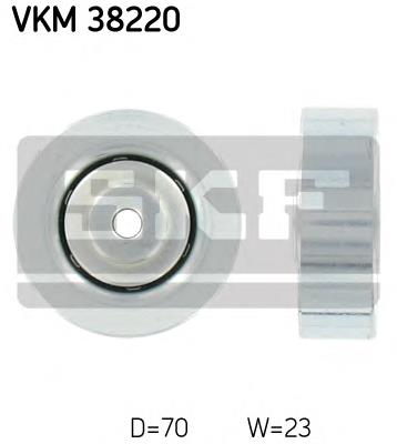 Rolo de reguladora de tensão da correia de transmissão VKM38220 SKF