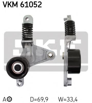 Rolo de reguladora de tensão da correia de transmissão SKF VKM61052 preço, a partir de 17,94 USD