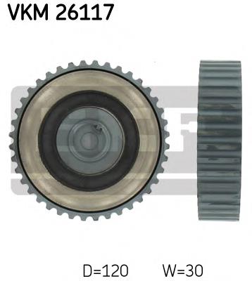 Engrenagem de cadeia da roda dentada da árvore distribuidora de motor SKF VKM26117 preço, a partir de 50,82 USD