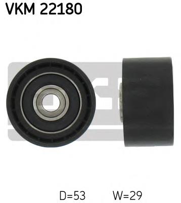 Rolo parasita da correia do mecanismo de distribuição de gás 55190554 Fiat/Alfa/Lancia
