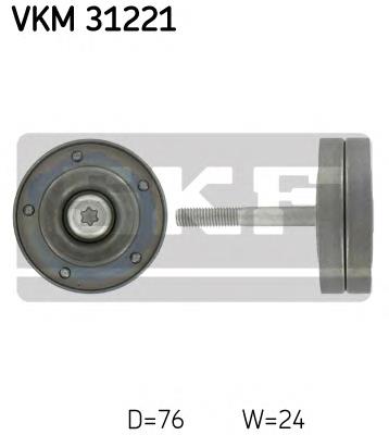 VKM31221 SKF Rolo parasita da correia de transmissão