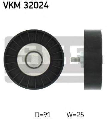 VKM32024 SKF Rolo parasita da correia de transmissão