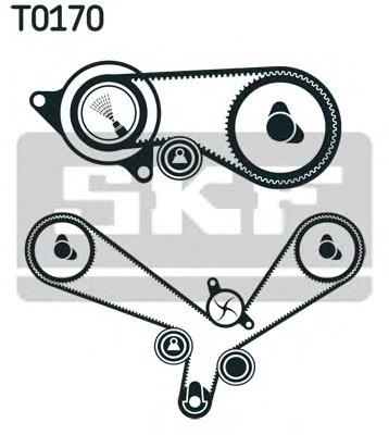 VKMA01152 SKF Correia do mecanismo de distribuição de gás, kit