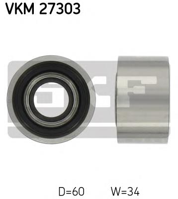 VKM27303 SKF Rolo parasita da correia do mecanismo de distribuição de gás