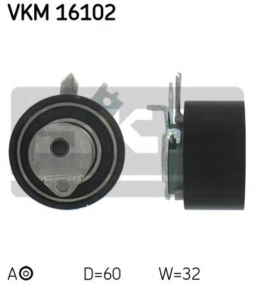 VKM16102 SKF Rolo de reguladora de tensão da correia do mecanismo de distribuição de gás