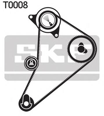 KTB890 Dayco Correia do mecanismo de distribuição de gás, kit