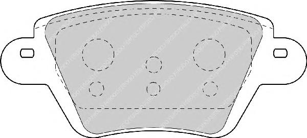 Sapatas do freio traseiras de disco Renault (RVI) 7701207187 preço, a partir de 26,63 USD